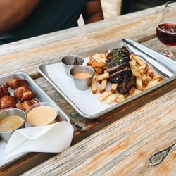 Grain Theory - Pretzel bites, steak frites, blackberry crumbler
