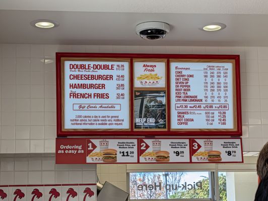 Menu photo 1 In-N-Out Burger Monrovia, CA