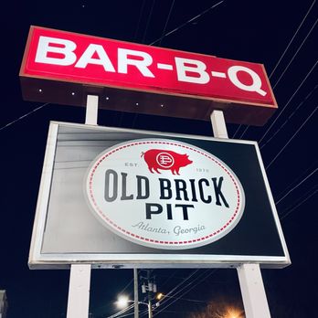 Old Brick Pit Barbeque - Signage - Barbeque Near Me - Chamblee, Georgia
