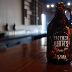 Brother John's Beer Bourbon & BBQ - 64oz Growler To Go! Choose from nearly 50 draught beers & over 10 local craft options. Call for selection and pricing.