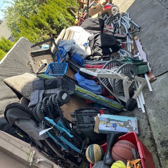 Dump It Express - Stroller, tv, box spring, broken chairs, trampoline, lots of junk and trash - Junk Removal & Hauling Near Me Dump It Express - Stroller, tv, box spring, broken chairs, trampoline, lots of junk and trash - Junk Removal & Hauling Near Me