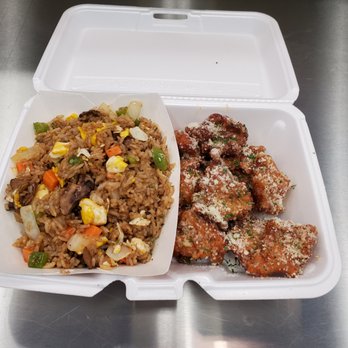 Bon Buffalo - Boneless Honey Garlic Parmesan Wings with Vegetable Fried Rice - Chicken Wings Near Me - Columbus, Georgia Bon Buffalo - Boneless Honey Garlic Parmesan Wings with Vegetable Fried Rice - Chicken Wings Near Me - Columbus, Georgia