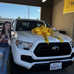 Daughter bought her first vehicle . Daughter bought her first vehicle .