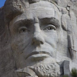 Abe Lincoln up close at Mt. Rushmore Abe Lincoln up close at Mt. Rushmore