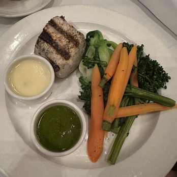 Pacifica Del Mar - PAN ROASTED ALASKAN HALIBUT seared with vegetables - New American Near Me - Del Mar, California Pacifica Del Mar - PAN ROASTED ALASKAN HALIBUT seared with vegetables - New American Near Me - Del Mar, California