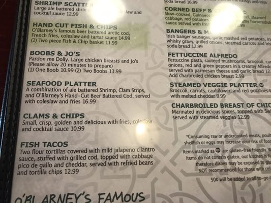 Menu photo 8 O'Blarney's At The Gibson House Centralia, WA Menu photo 8 O'Blarney's At The Gibson House Centralia, WA