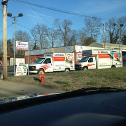 Cooper's Automotive Service - Uhaul trucks out front