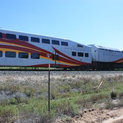 Sandia Pueblo Rail Runner Station - Rail Runner at Sandia Pueblo Station