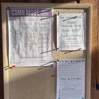 Comb Ridge Eat and Drink - Current menu and "hours" - American Near Me - Bluff, Utah