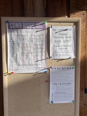 Menu photo 2 Comb Ridge Eat and Drink Bluff, UT