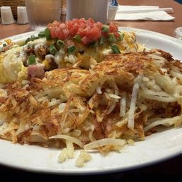 Geneva Omelette with hash browns Geneva Omelette with hash browns