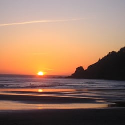 Oswald West State Park - there are still surfers squeaking in some last minute waves. one of my favorite places to watch the sun set.