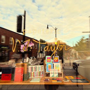 Papeterie Vj Taylor - Front window - Cards & Stationery Near Me - Montreal, Quebec Papeterie Vj Taylor - Front window - Cards & Stationery Near Me - Montreal, Quebec