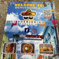 El Pueblerino mexican restaurant and taqueria - Menu