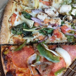 Spinach Garlic Chicken and Pizza Guys Combo.