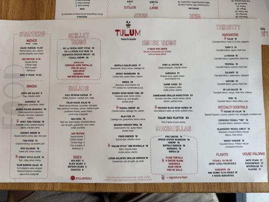 Menu photo 1 Tulum Taco & Tequila Mineola, NY