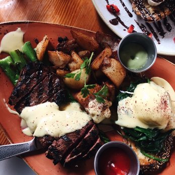 Madison - Skirt steak Benedict - Italian Near Me - San Diego, California
