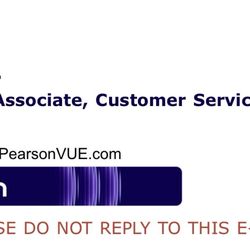 Pearson Vue - Customer service rep who did not help
