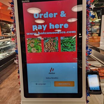 Hotco Noodles - Ordering kiosk - Food Court Near Me - Madison, Wisconsin