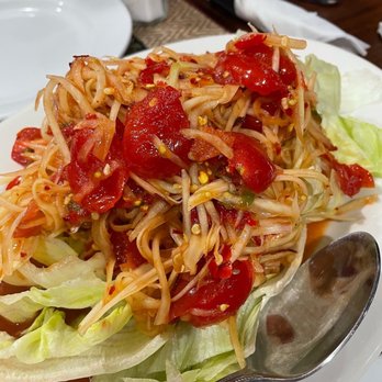 Baylee Thai Cuisine - so good lao style papaya. Extra spicy - Thai Near Me - Cranston, Rhode Island