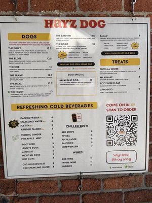 Menu photo 2 Hayz Dog San Francisco, CA Menu photo 2 Hayz Dog San Francisco, CA