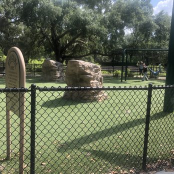 Minnehaha Park - 2nd playground area that's fenced in with large boulders for climbing - Parks Near Me - Maitland, Florida