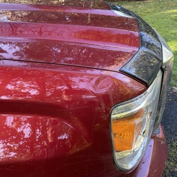 Affordable Towing & Recovery - dent from the driver throwing a 4x4 at my truck - Towing Near Me - Selma, Texas
