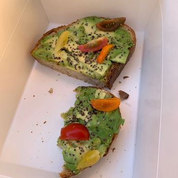 Blk Dot Coffee - Avocado toast that I'm having to force myself to eat slow and enjoy haha. - Coffee & Tea Near Me - Irvine, California