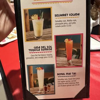 Acapulco Restaurant & Cantina - Classic drink menu - Mexican Near Me - Glendale, California
