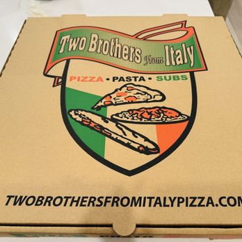 Two Brothers From Italy - Pizza box - Pizza Near Me - San Marcos, California Two Brothers From Italy - Pizza box - Pizza Near Me - San Marcos, California
