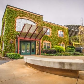 Lancaster Estate - The outside of the ivy-covered building - Wine Tasting Room Near Me - Healdsburg, California