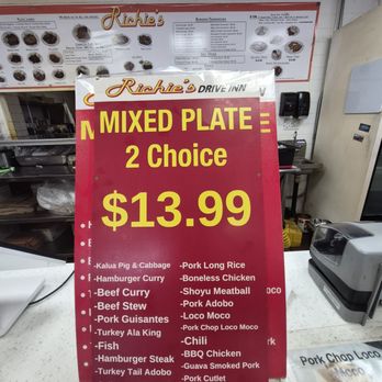 Richie's Drive Inn - Hawaiian Near Me - Honolulu, Hawaii Richie's Drive Inn - Hawaiian Near Me - Honolulu, Hawaii