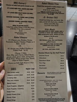 Menu photo 4 Rebel BBQ Blythe, CA