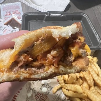 Sonny's BBQ - Pulled pork Grilled cheese - Barbeque Near Me - Pace, Florida Sonny's BBQ - Pulled pork Grilled cheese - Barbeque Near Me - Pace, Florida