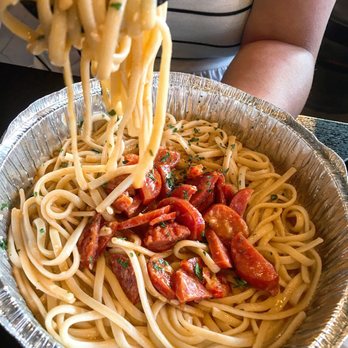 Nguyen's Kitchen - Crawfish pasta. - Vietnamese Near Me - Orange, California