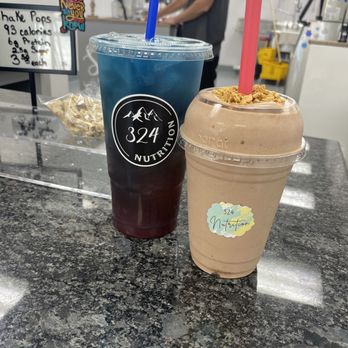 324 Nutrition - Captain America and Ferrero Hazelnut Shake - Juice Bars & Smoothies Near Me - Dacula, Georgia 324 Nutrition - Captain America and Ferrero Hazelnut Shake - Juice Bars & Smoothies Near Me - Dacula, Georgia