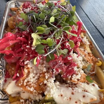 Rosemarie's Buns and Brews - Spicy Elote Fries - Burgers Near Me - Encinitas, California Rosemarie's Buns and Brews - Spicy Elote Fries - Burgers Near Me - Encinitas, California