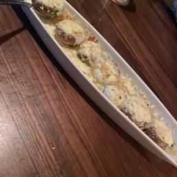 White cheddar stuffed mushrooms. White cheddar stuffed mushrooms.