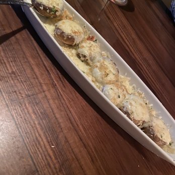 LongHorn Steakhouse - White cheddar stuffed mushrooms. - Steakhouses Near Me - Winter Garden, Florida LongHorn Steakhouse - White cheddar stuffed mushrooms. - Steakhouses Near Me - Winter Garden, Florida