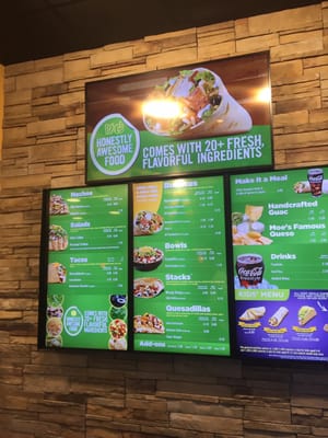 Menu photo 1 Moe's Southwest Grill Vernon, CT Menu photo 1 Moe's Southwest Grill Vernon, CT