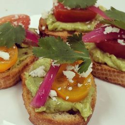 This is our avocado toast made by Yarbrough's Catering at Fantastic Kitchen.