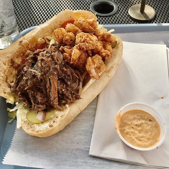 The Rougaroux - Surf N Turf Po-boy - Cajun/Creole Near Me - Birmingham, Alabama The Rougaroux - Surf N Turf Po-boy - Cajun/Creole Near Me - Birmingham, Alabama