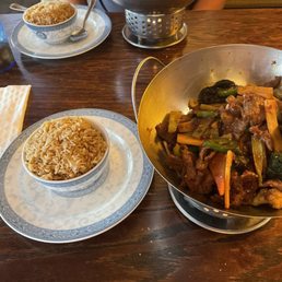Dry steak Schezwan and Dry Chicken Dry steak Schezwan and Dry Chicken