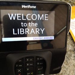 Shreve Memorial Library - David Raines Branch - Card processer up close.