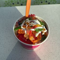 Kiwi Burst - Cake batter with gummys, marshmallow sauce, and rainbow sprinkles!!!