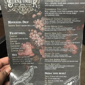 BURNT UMBER COFFEE FT. PETALS & POISON TEA ROOM - Updated April 2025