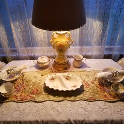 Craft and Tea With You and Me - One of our Intimate Settings for 2-4 Guests