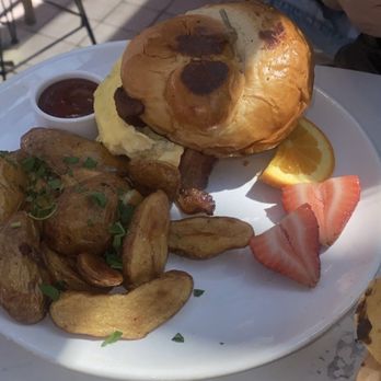 Coco Maya - Breakfast sandwich and potatoes - Caribbean Near Me - San Diego, California Coco Maya - Breakfast sandwich and potatoes - Caribbean Near Me - San Diego, California