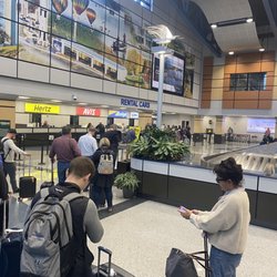 Avis Rental Car - Crazy line.