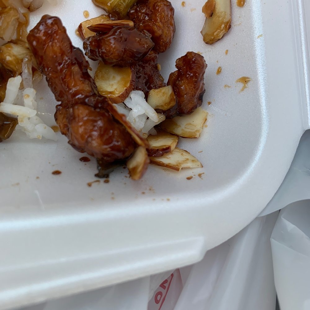 Panda Express - Wrong prepared crispy almond chicken breast - Chinese Near Me - Tulsa, Oklahoma